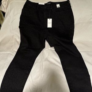 Judy Blue Skinny Fit Jeans, Black Cheetah Print, Mid-Rise, Size 20W
